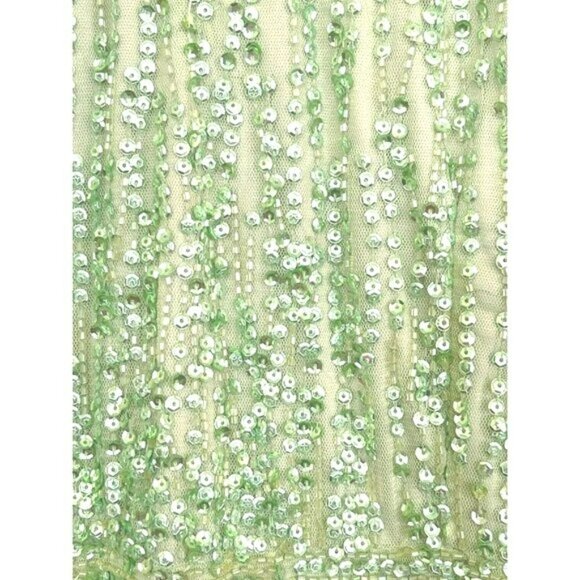 Mac Duggal $798 Sequined Illusion High Neck Long Sleeve Gown Sz 16 NWT - Picture 6 of 6